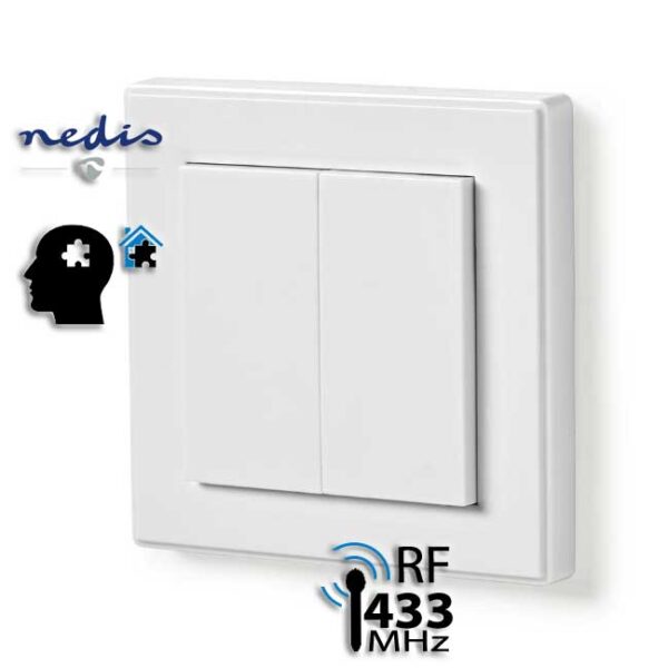 SmartyHome Nedis RF433 Switch Double Button
