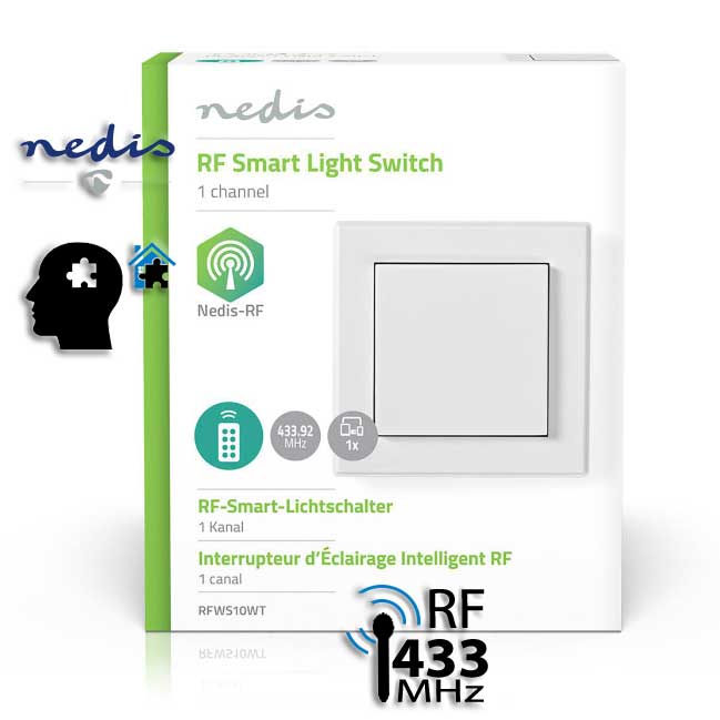 Wireless Rf 433 Wall Switch Single, Outdoor Remote Light Switch Uk